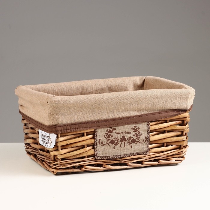 Корзина стеллажная Корзина стеллажная "Орех", 280 х 190 х 130 мм, коричневый