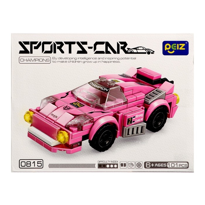 Конструктор Гонка &laquo;Спорткар&raquo;, 101 деталь