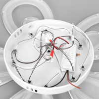 Люстра с ПДУ 59125/5WT LED 90+90Вт 3 режима диммер белый 65х65х14 см BayerLux