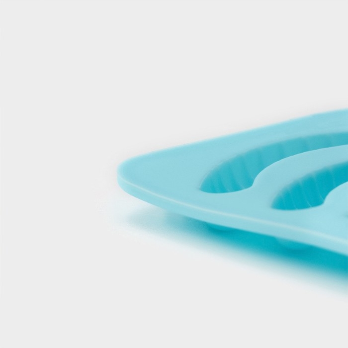 Форма для мармелада Доляна «Морские сладости», силикон, 22,3×17,2 см, 32 ячейки (2,7×2 см), цвет голубой Форма для мармелада Доляна «Морские сладости», силикон, 22,3×17,2 см, 32 ячейки (2,7×2 см), цвет голубой