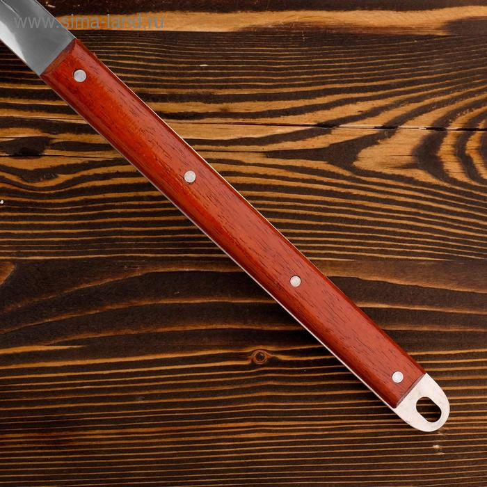 Поварешка для казана узбекская 61см, диаметр 16см с деревянной ручкой Поварешка для казана узбекская 61см, диаметр 16см с деревянной ручкой