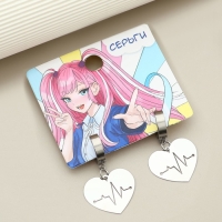 Серьги «Самой яркой», 4 х 1.5 см