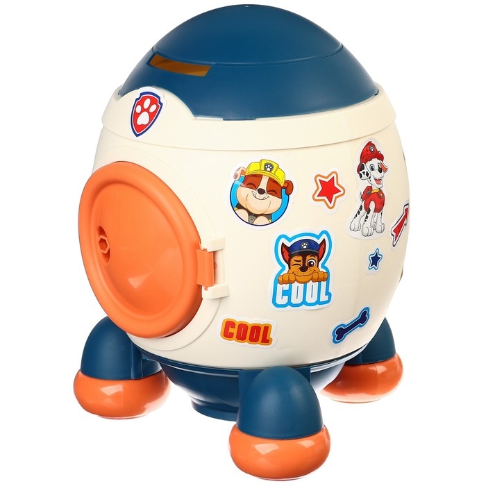 Копилка ракета с набором наклеек, 22,5 см х 18,5 см х 17,5 см Копилка ракета с набором наклеек, 22,5 см х 18,5 см х 17,5 см "Спасатели", Щенячий патруль