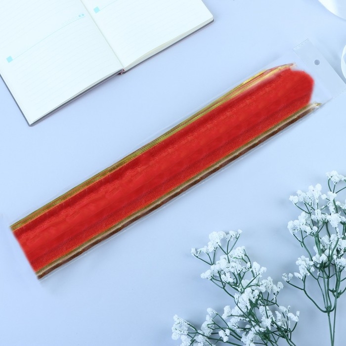 Бант-бабочка №7 Бант-бабочка №7 "Золотая полоса", цвет красный