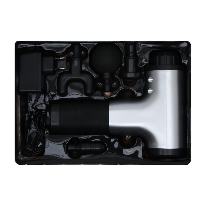 Массажёр для тела Luazon LEM-42, перкуссионный, 4 насадки, 6 скоростей, от АКБ Массажёр для тела Luazon LEM-42, перкуссионный, 4 насадки, 6 скоростей, от АКБ