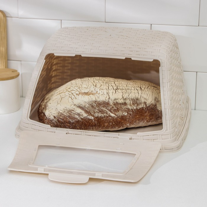 Хлебница «Плетёнка », цвет слоновая кость Хлебница «Плетёнка », цвет слоновая кость