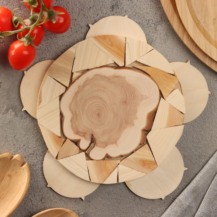 Подставка под горячее Подставка под горячее "Мейн-кун", D=20, можжевельник