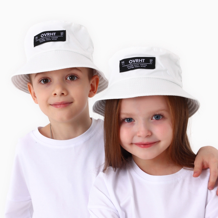 Панама детская для мальчика OVRHT, цвет белый, р-р 54 Панама детская для мальчика OVRHT, цвет белый, р-р 54