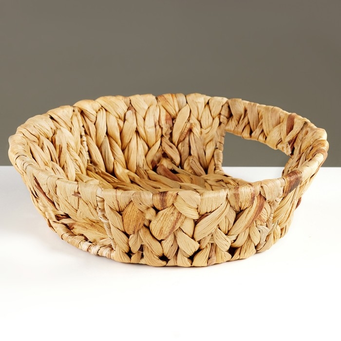 Блюдо декоративное  Блюдо декоративное "Золотистый колос", 23 х 7 см, водный гиацинт