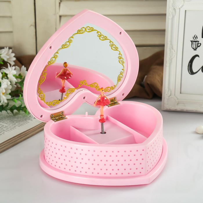 Шкатулка музыкальная механическая Шкатулка музыкальная механическая "Сердце принцессы" 19х16,5х6 см