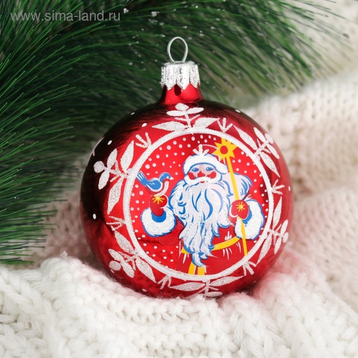 Шар Шар "Дед Мороз" 7,5 см микс