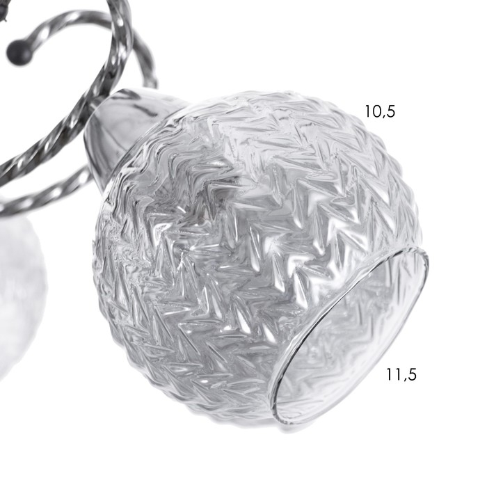 Люстра Люстра "Тереза" 8х40Вт Е27 Хром, черный хром 74х74х22см