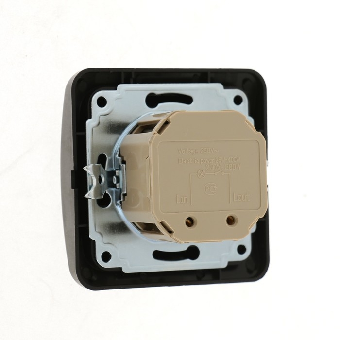 Диммер Luazon Lighting "Орион", 10 А, скрытый, черный