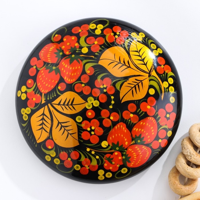 Коробка «Ягодка», большая, 12-13×9-10 см, хохлома Коробка «Ягодка», большая, 12-13×9-10 см, хохлома