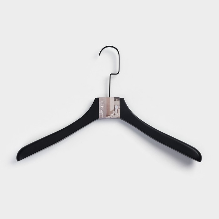 Плечики - вешалка LaDо́m Black Lotus, 43,5×3,5×28,5 см, деревянная, длинный крюк, широкие плечики Плечики - вешалка LaDо́m Black Lotus, 43,5×3,5×28,5 см, деревянная, длинный крюк, широкие плечики