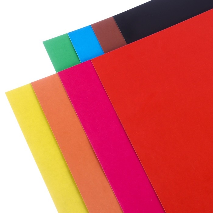 Картон цветной, А4, 8 листов, 8 цветов, немелованный, односторонний, в папке, 220 г/м², Смешарики Картон цветной, А4, 8 листов, 8 цветов, немелованный, односторонний, в папке, 220 г/м², Смешарики