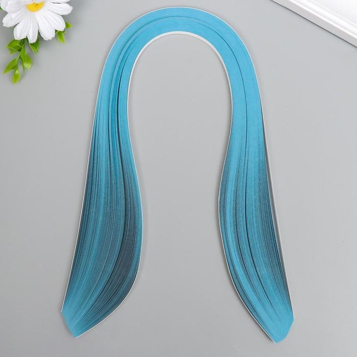 Полоски для квиллинга 120 полосок плотность 120 гр Полоски для квиллинга 120 полосок плотность 120 гр "Синие" ширина 0,5 см длина 53 см