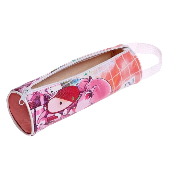 Пенал-тубус школьный на молнии Пенал-тубус школьный на молнии "Аниме", МИКС