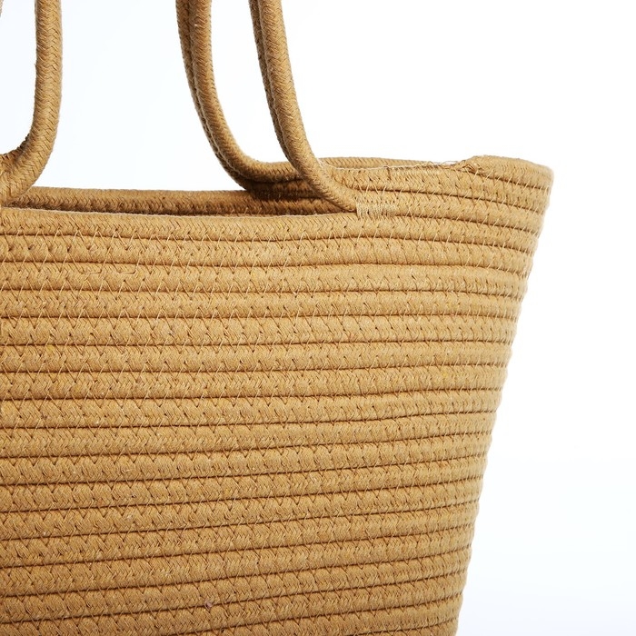 Сумка-тоут без застёжки, цвет бежевый