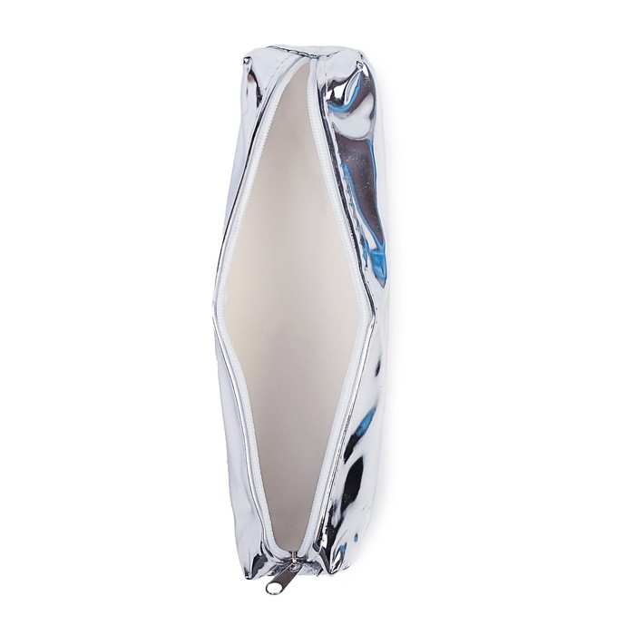 Пенал мягкий 1 отделение, 80 х 190 х 30 мм, кожзам зеркальный Пенал мягкий 1 отделение, 80 х 190 х 30 мм, кожзам зеркальный "Звёзды ближе, чем кажутся" серебристый