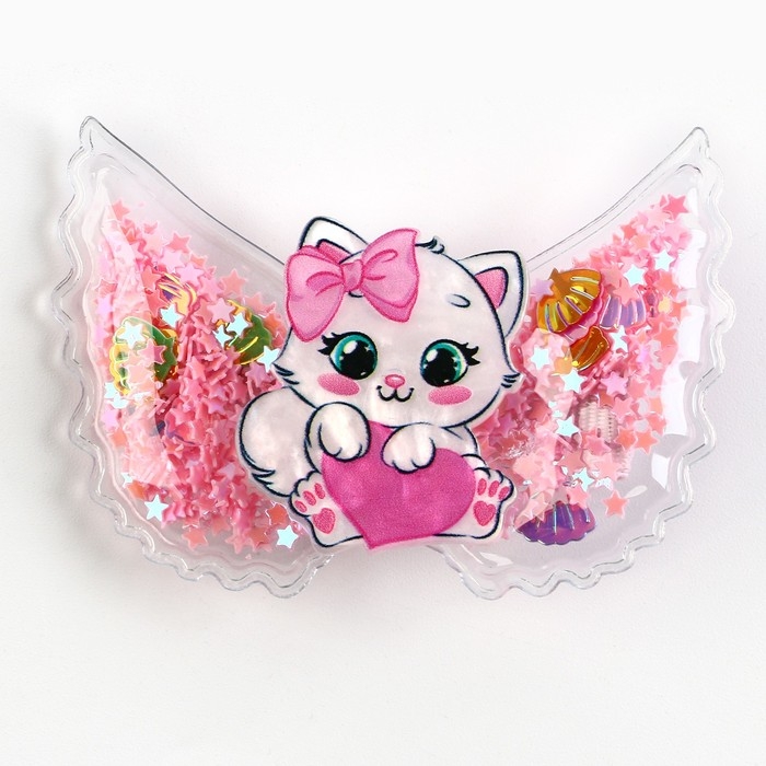 Заколка для волос с шейкером «Самой милой», 6 х 4.5 см Заколка для волос с шейкером «Самой милой», 6 х 4.5 см