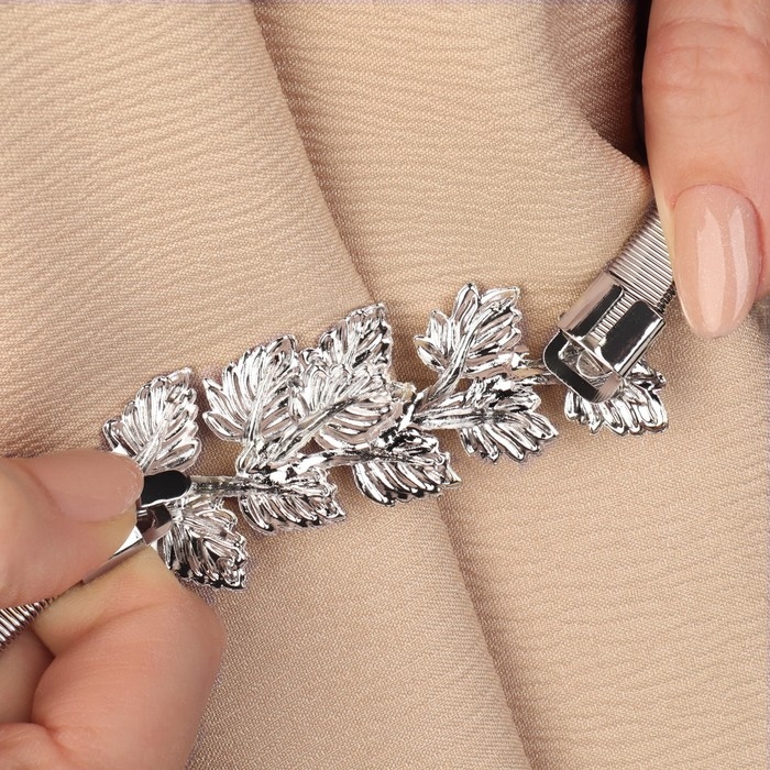 Подхват для штор «Ветвь», 8 × 2,5 см, 23,5 см, цвет серебряный Подхват для штор «Ветвь», 8 × 2,5 см, 23,5 см, цвет серебряный