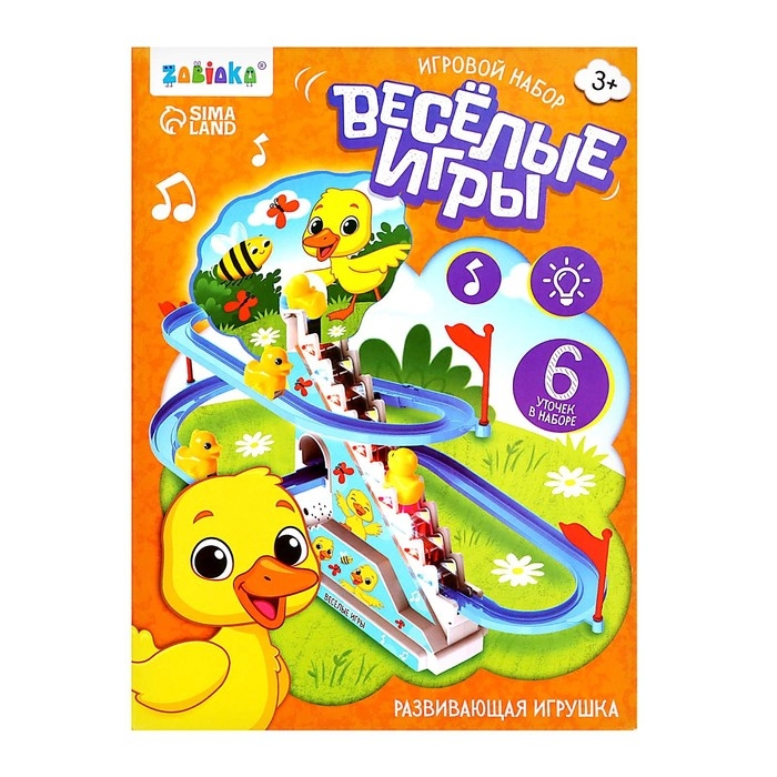 Развивающая игрушка «Уточки на лесенке», световые и звуковые эффекты, 6 уток в комплекте Развивающая игрушка «Уточки на лесенке», световые и звуковые эффекты, 6 уток в комплекте