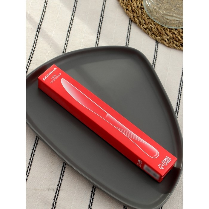 Нож столовый из нержавеющей стали Доляна «София», длина 20,8 см, толщина 4 мм, цвет серебряный Нож столовый из нержавеющей стали Доляна «София», длина 20,8 см, толщина 4 мм, цвет серебряный