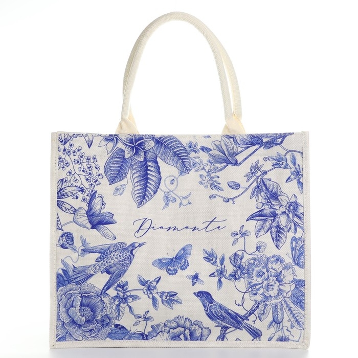 Сумка женская пляжная Diamante, 41,5х34х12 см, синий цвет Сумка женская пляжная Diamante, 41,5х34х12 см, синий цвет