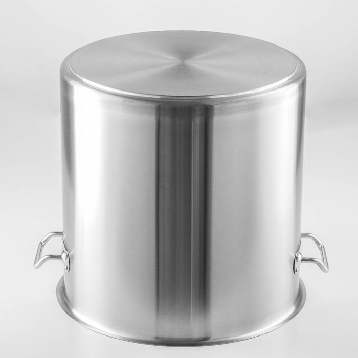 Кастрюля из нержавеющей стали Hanna Knövell HoReCa, 50 л, толщина 0,8 мм, 201 сталь, дно 3,2 мм, металлическая крышка, с теплораспределительным дном, индукция Кастрюля из нержавеющей стали Hanna Knövell HoReCa, 50 л, толщина 0,8 мм, 201 сталь, дно 3,2 мм, металлическая крышка, с теплораспределительным дном, индукция