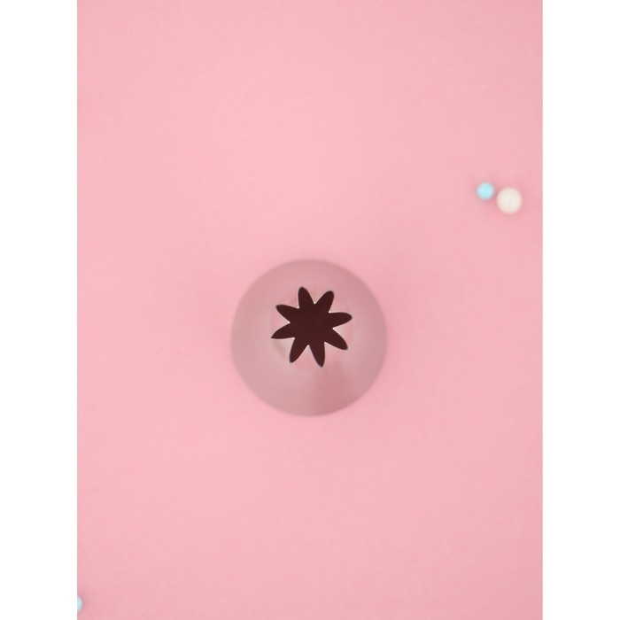 Насадка кондитерская KONFINETTA «Закрытая звезда», d=3,5 см, выход 1,7 см, нержавеющая сталь