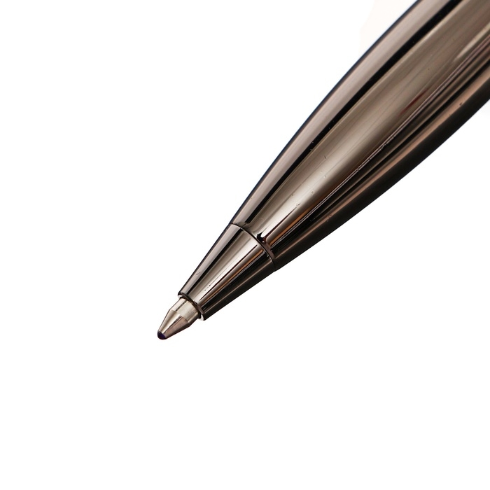 Ручка шариковая поворотная, 0.7 мм, Bruno Visconti Boston, стержень синий, серебряный металлический корпус Ручка шариковая поворотная, 0.7 мм, Bruno Visconti Boston, стержень синий, серебряный металлический корпус