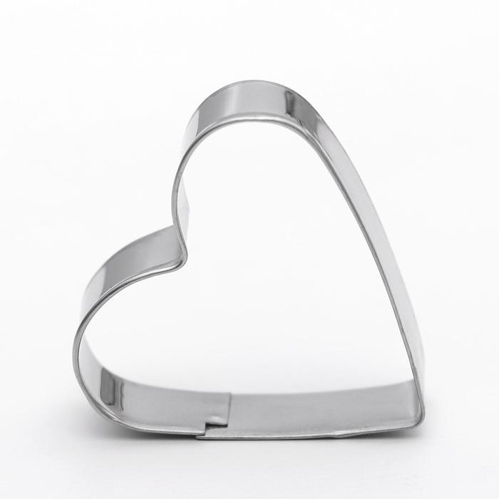 Набор форм для печенья Доляна «Сердечко», 3 шт, цвет серебристый Набор форм для печенья Доляна «Сердечко», 3 шт, цвет серебристый