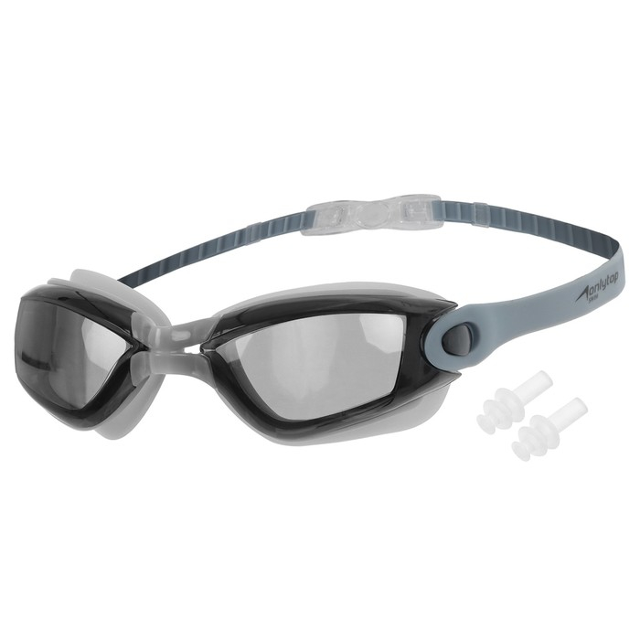 Очки для плавания ONLYTOP, беруши, цвета МИКС Очки для плавания ONLYTOP, беруши, цвета МИКС