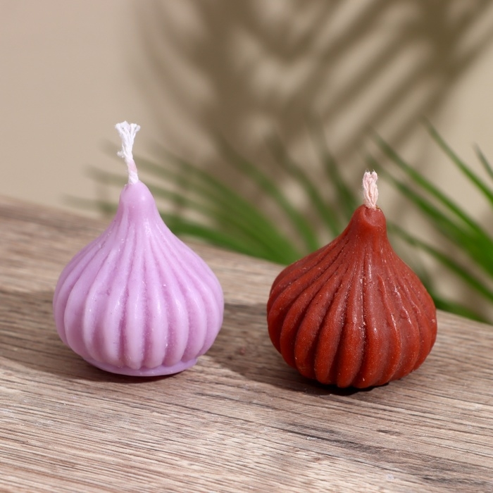 Свеча  Свеча "Луковица" 5х5х5 см, соевый воск МИКС