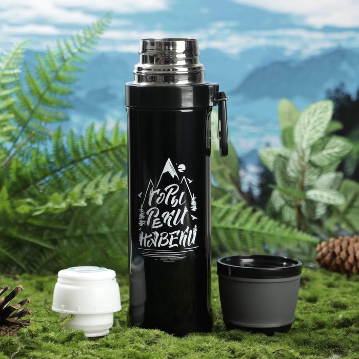 Термос с карабином «Горы», 500 мл, сохраняет тепло 14 ч Термос с карабином «Горы», 500 мл, сохраняет тепло 14 ч