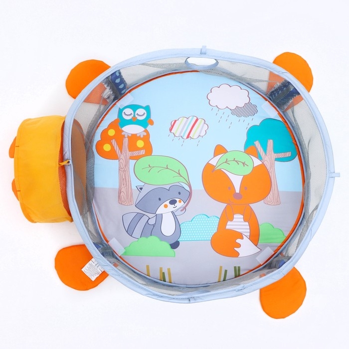 Развивающий коврик 3 в 1 «Лиса», 68х68 см, 30 цветных шариков, 5 игрушек, Крошка Я Развивающий коврик 3 в 1 «Лиса», 68х68 см, 30 цветных шариков, 5 игрушек, Крошка Я