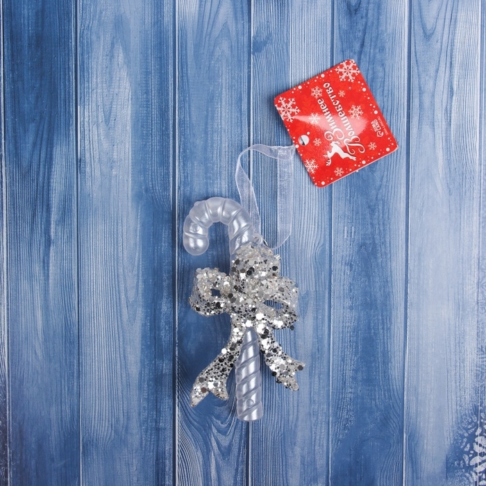 Украшение ёлочное Украшение ёлочное "Волшебная палочка " 11х5 см, прозрачный