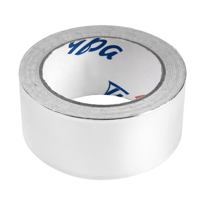 Лента алюминиевая ТУНДРА, клейкая, 25 мкм, 48 мм х 25 м Лента алюминиевая ТУНДРА, клейкая, 25 мкм, 48 мм х 25 м