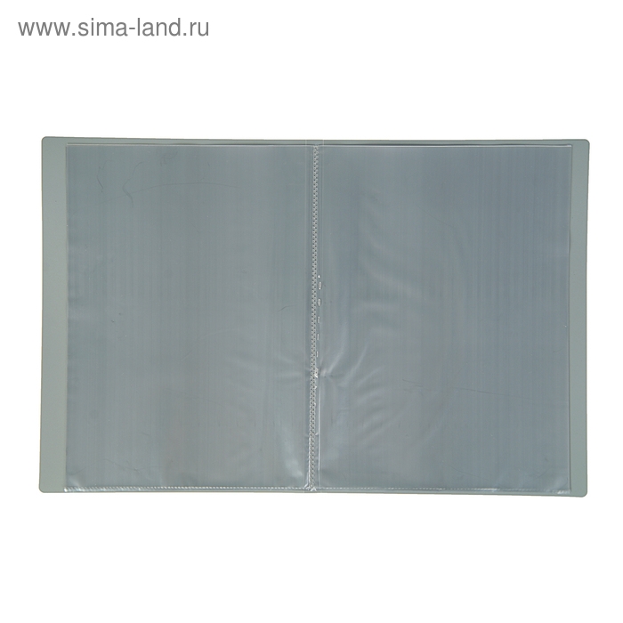 Папка с 20 вкладышами А4, 500 мкм, Calligrata, текстура Папка с 20 вкладышами А4, 500 мкм, Calligrata, текстура "песок", серая