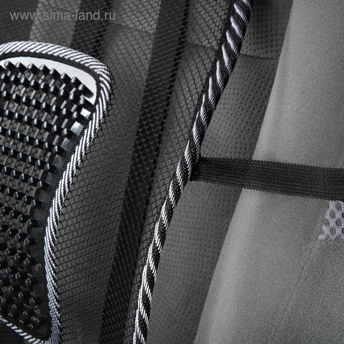 Поддержка поясничная Nova Bright сетчатая с массажером, чёрная, 40 х 39 см Поддержка поясничная Nova Bright сетчатая с массажером, чёрная, 40 х 39 см