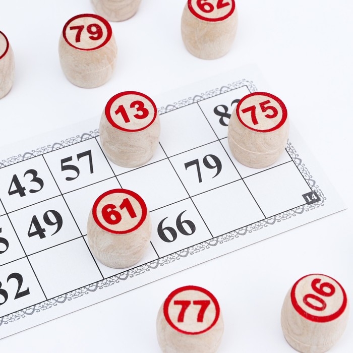 Лото Русское, деревянное, настольная игра  Лото Русское, деревянное, настольная игра "С 23 февраля", с бочонками