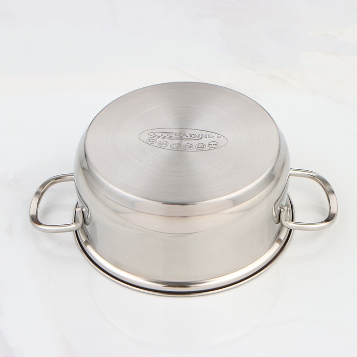 Кастрюля «Лира» 2.2 л, d=18 см, капсульное дно, индукция Кастрюля «Лира» 2.2 л, d=18 см, капсульное дно, индукция