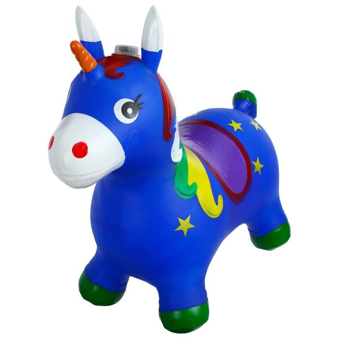 Попрыгун ZABIAKA «Единорог», 68х28х57 см, 1400 г, цвет МИКС Попрыгун ZABIAKA «Единорог», 68х28х57 см, 1400 г, цвет МИКС