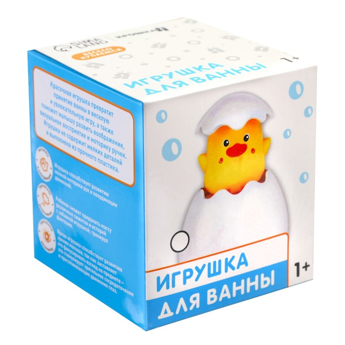Игрушка для ванны «Пингвинчик/ Цыпленок в яйце», брызгалка, виды МИКС, Крошка Я Игрушка для ванны «Пингвинчик/ Цыпленок в яйце», брызгалка, виды МИКС, Крошка Я
