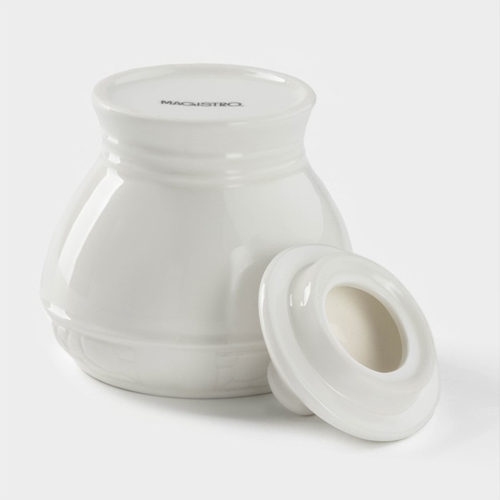 Набор сервировочный Magistro Rodos, 2 предмета: молочник 300 мл, сахарница 300 мл, цвет белый Набор сервировочный Magistro Rodos, 2 предмета: молочник 300 мл, сахарница 300 мл, цвет белый