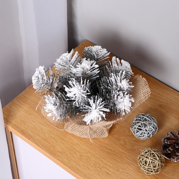 Новогодняя композиция  Новогодняя композиция "Снегопад" 20 см