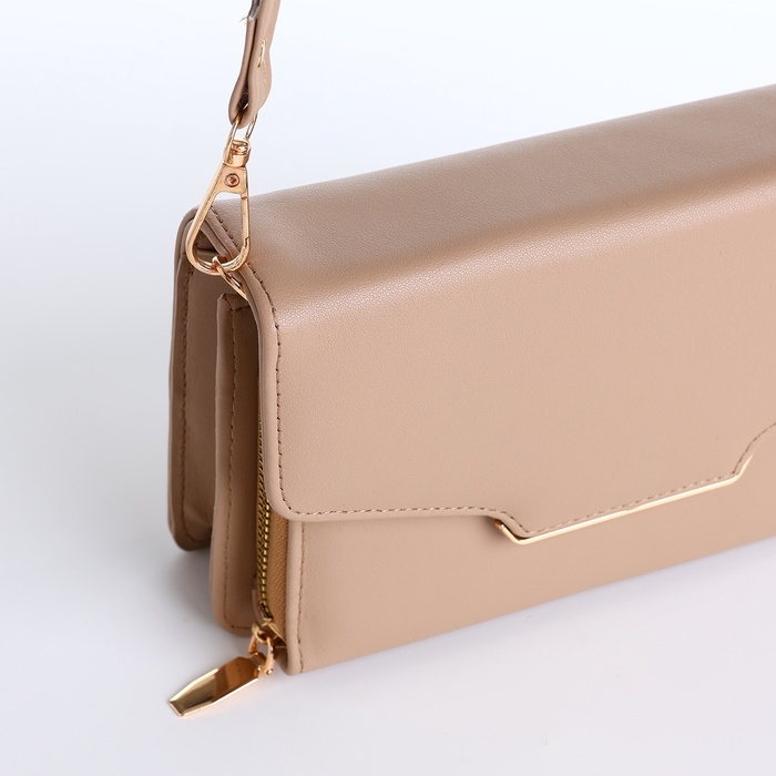 Сумка женская на молнии, цвет бежевый Сумка женская на молнии, цвет бежевый
