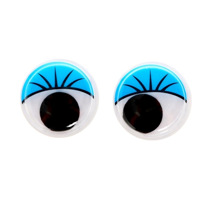 Набор пайеток «Глазки с ресничками», 18 шт., размер 1 шт 2 см, разноцветные Набор пайеток «Глазки с ресничками», 18 шт., размер 1 шт 2 см, разноцветные