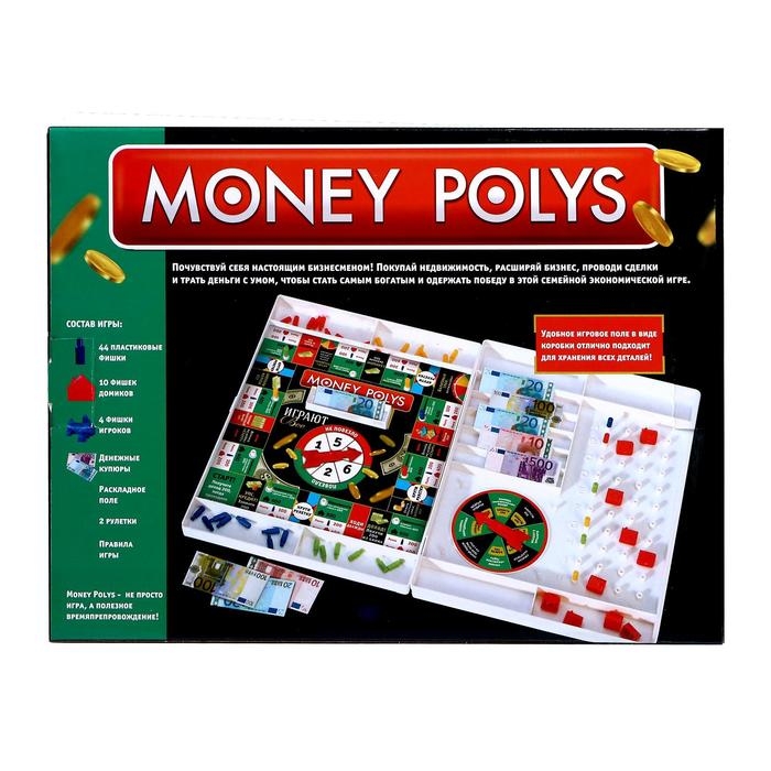 Настольная экономическая игра Money Polys «Играют все», 2-4 игрока, 7+ Настольная экономическая игра Money Polys «Играют все», 2-4 игрока, 7+